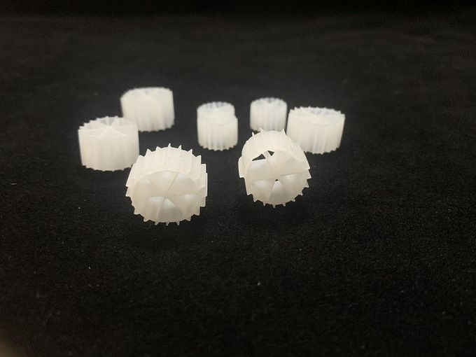 10X7mm सफेद MBBR कैरियर मीडिया अपशिष्ट जल उपचार 1